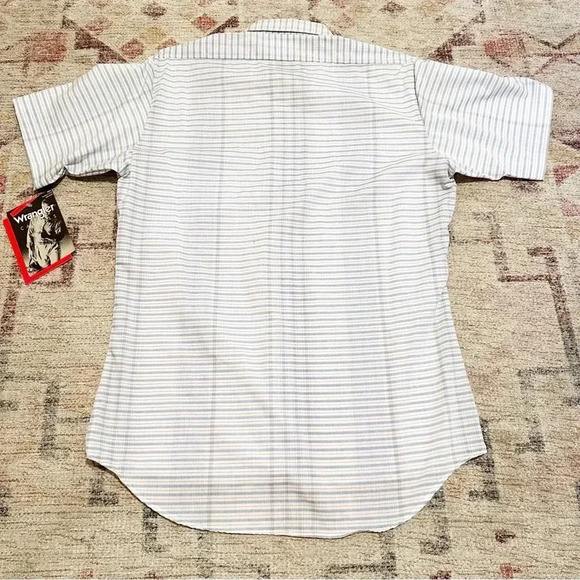 NWT vintage deadstock wrangler men’s button down shirt size medium - Picture 7 of 10